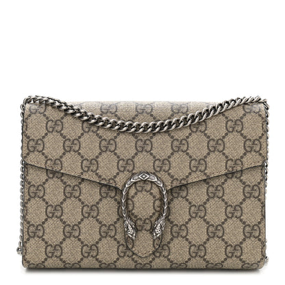 Gucci GG Supreme Monogram Mini Dionysus Chain Wallet Beige Black 1 of 10