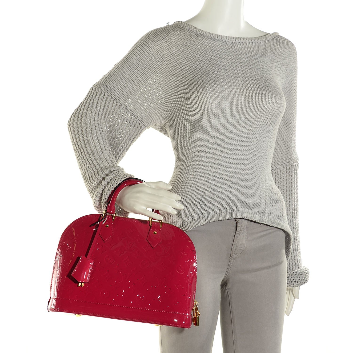 Louis Vuitton Vernis Alma PM Rose Indien 9 of 14