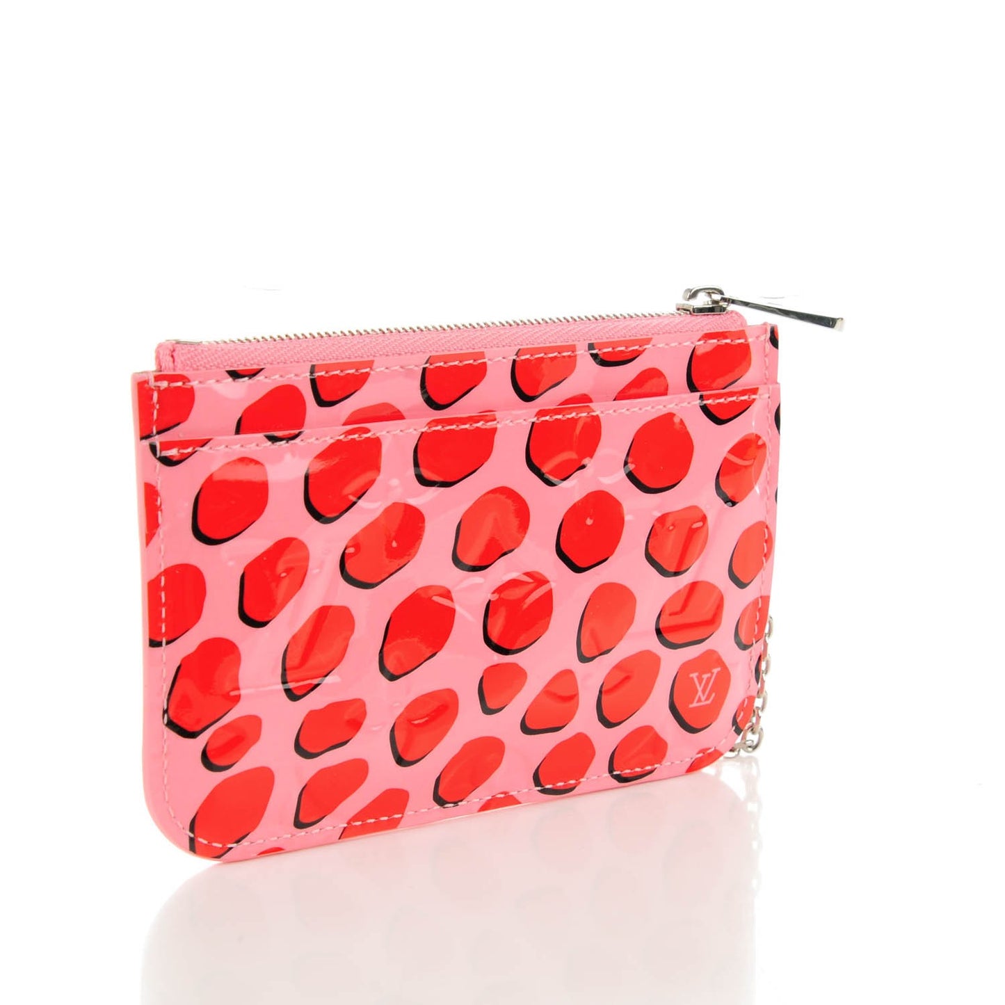 Vernis Jungle Dots Key Pouch Sugar Pink Poppy