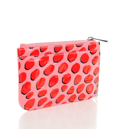 Louis Vuitton Vernis Jungle Dots Key Pouch Sugar Pink Poppy 3 of 7