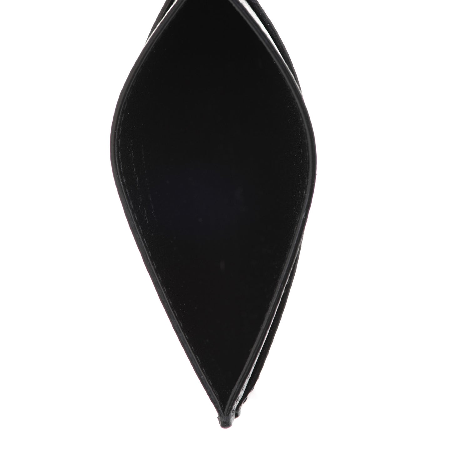 Textured Calfskin Belle De Jour Card Case Black