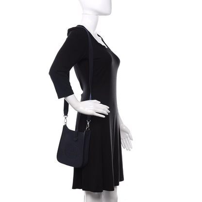 Hermes Taurillon Clemence Amazone Evelyne TPM Bleu Nuit Bleu Indigo 2 of 12