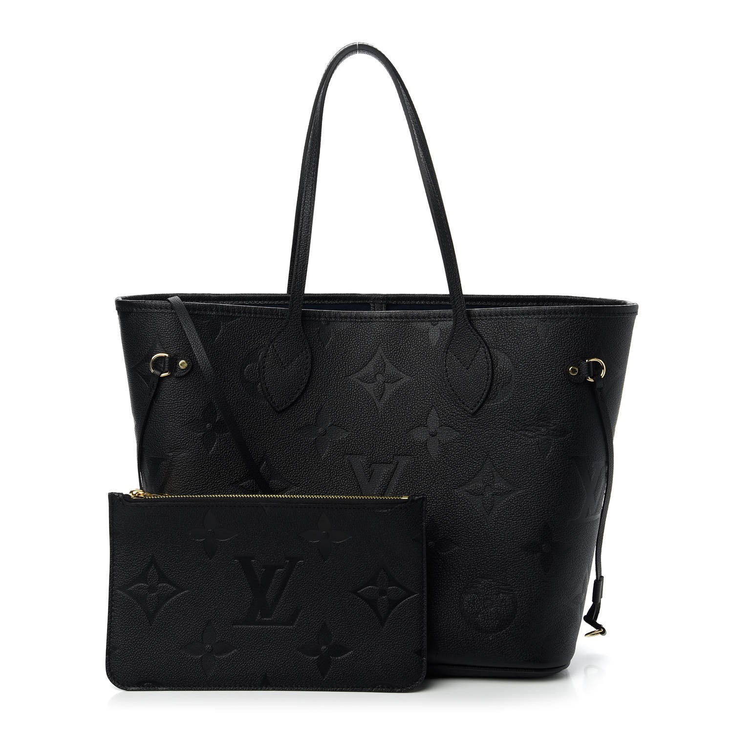 Louis Vuitton Empreinte Monogram Giant Neverfull MM Black 1 of 9