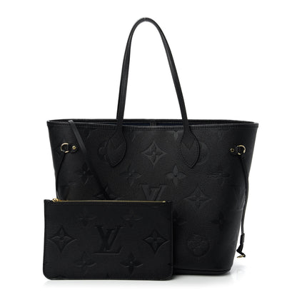 Louis Vuitton Empreinte Monogram Giant Neverfull MM Black 1 of 9