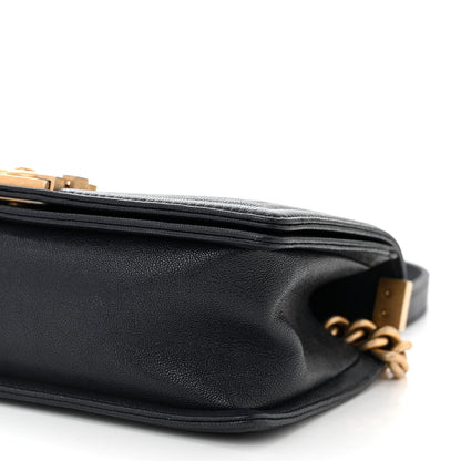 Chanel Caviar Quilted Medium Boy Flap Navy 10 of 10