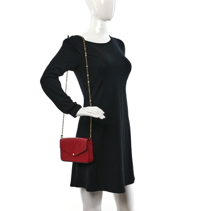 Louis Vuitton Empreinte Pochette Felicie Chain Wallet Scarlet 2 of 9