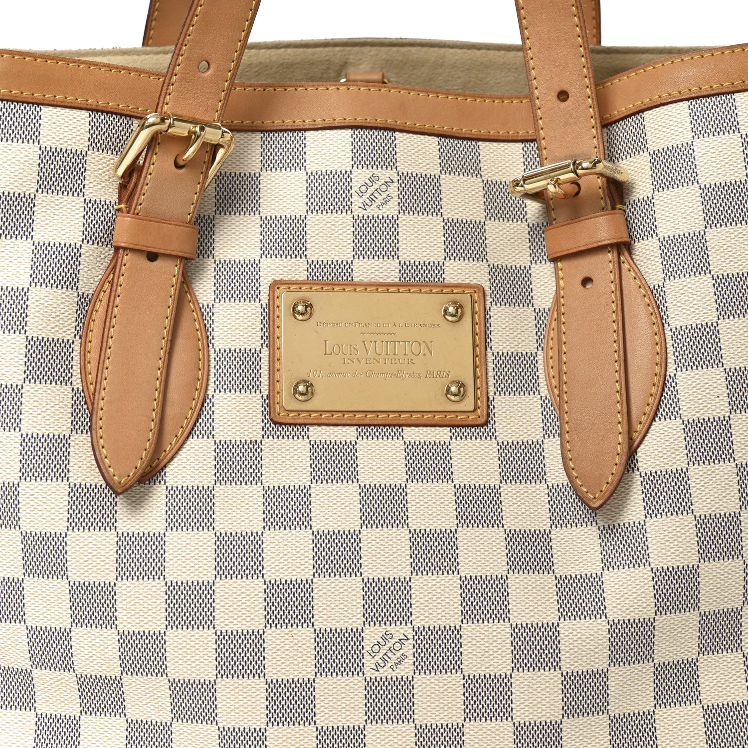 Louis Vuitton Damier Azur Hampstead MM 7 of 10