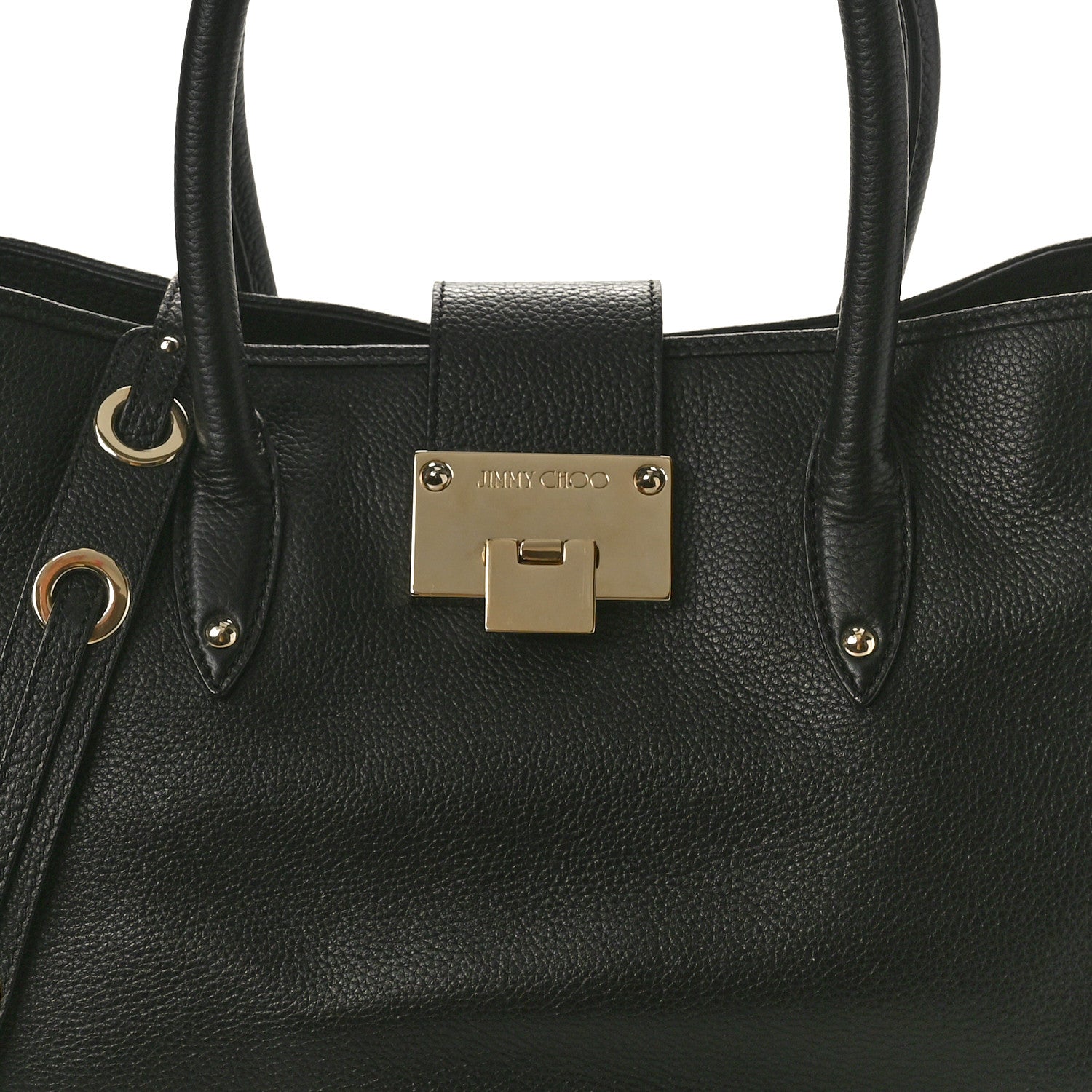 Jimmy Choo Grainy Calf Rania Black 7 of 9