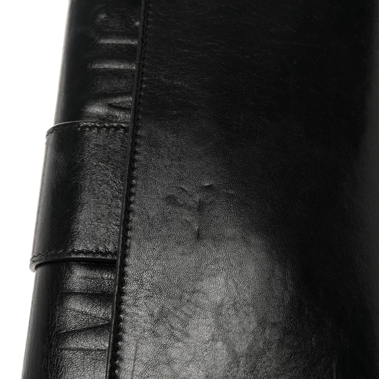 Crinkled Lambskin 30 Montaigne Clutch Black