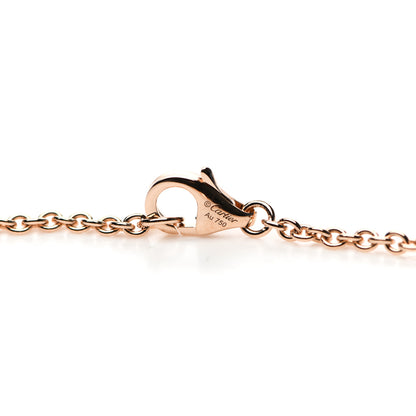 Cartier 18K Pink Gold Interlocking LOVE Necklace 5 of 6