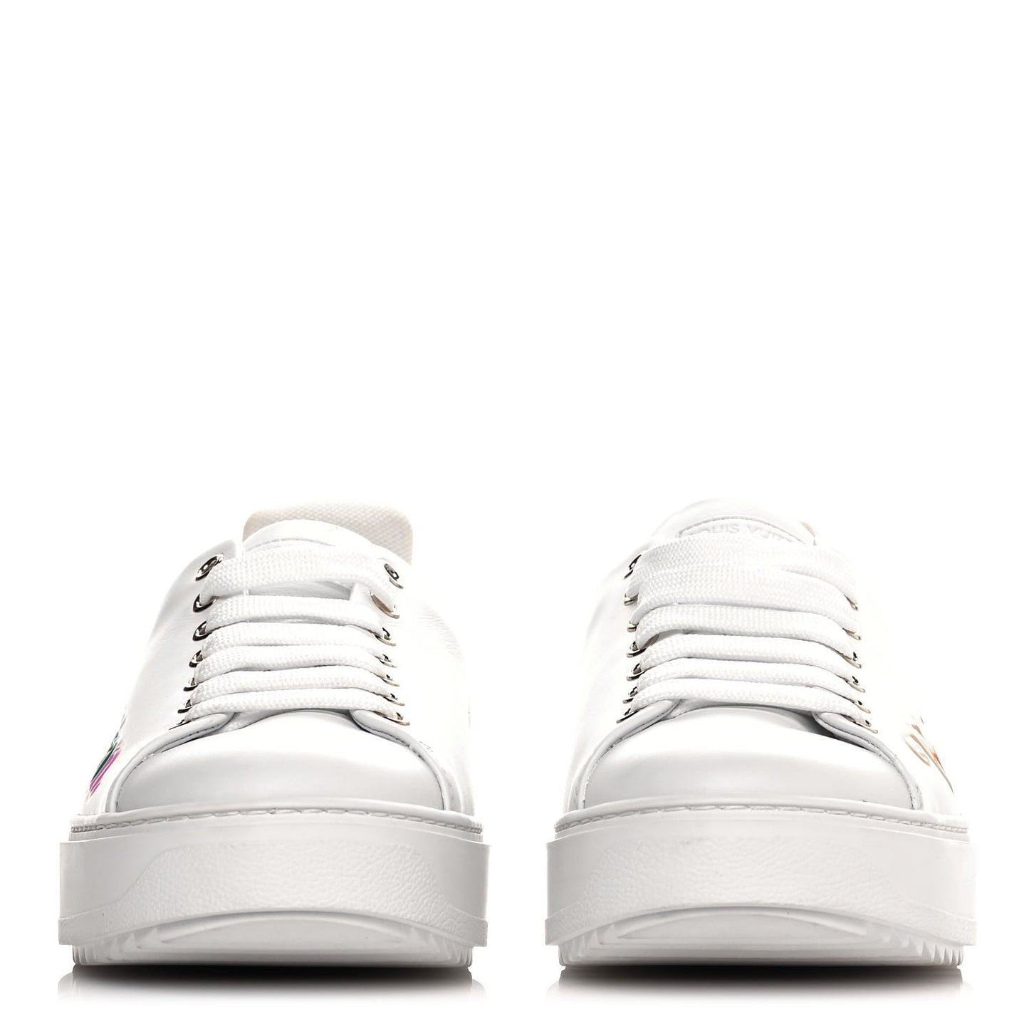 Calfskin Time Out New Wave Sneakers 40 White