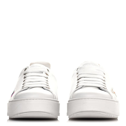 Louis Vuitton Calfskin Time Out New Wave Sneakers 40 White 2 of 9