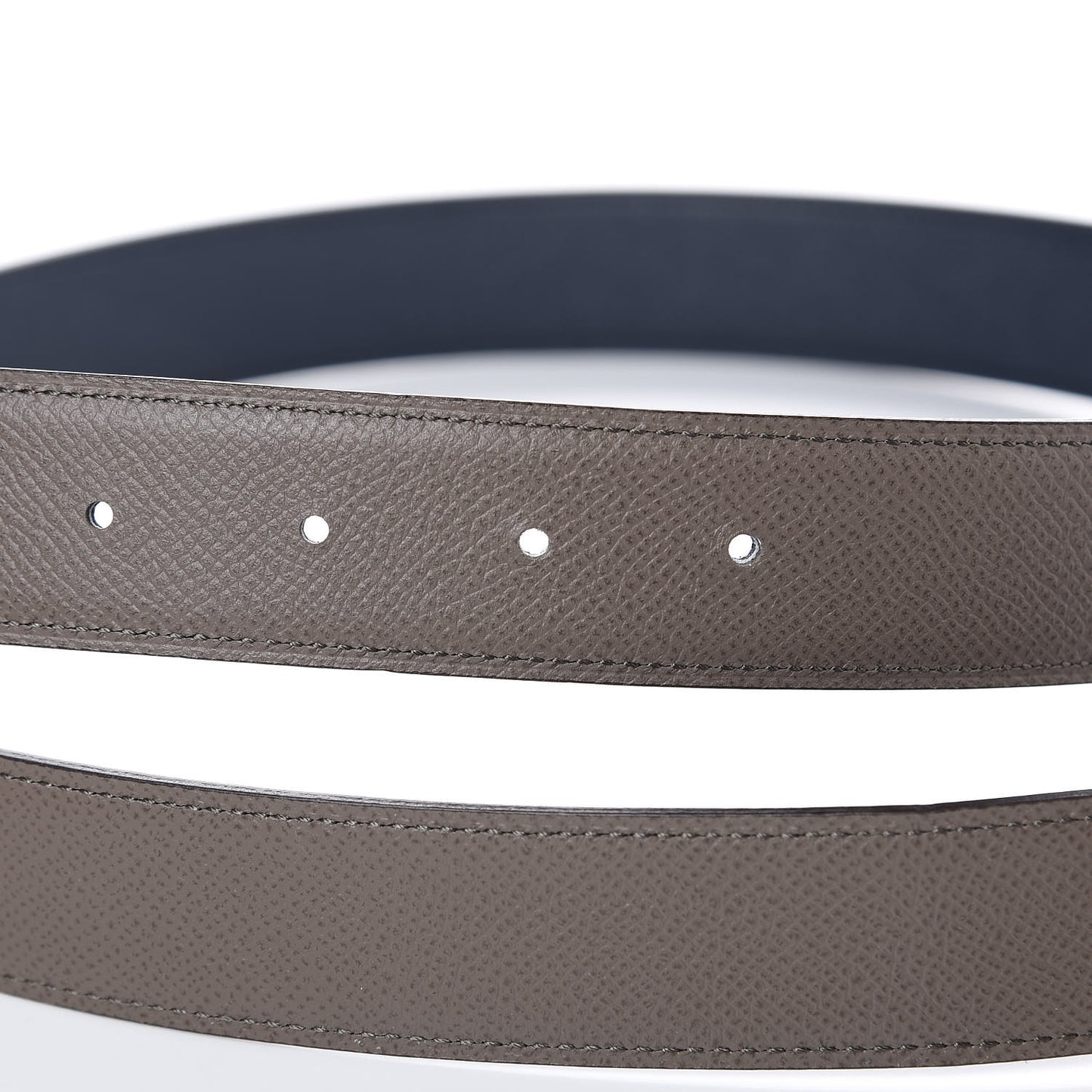 Epsom 32mm H Belt 90 Etain Bleu Saphir
