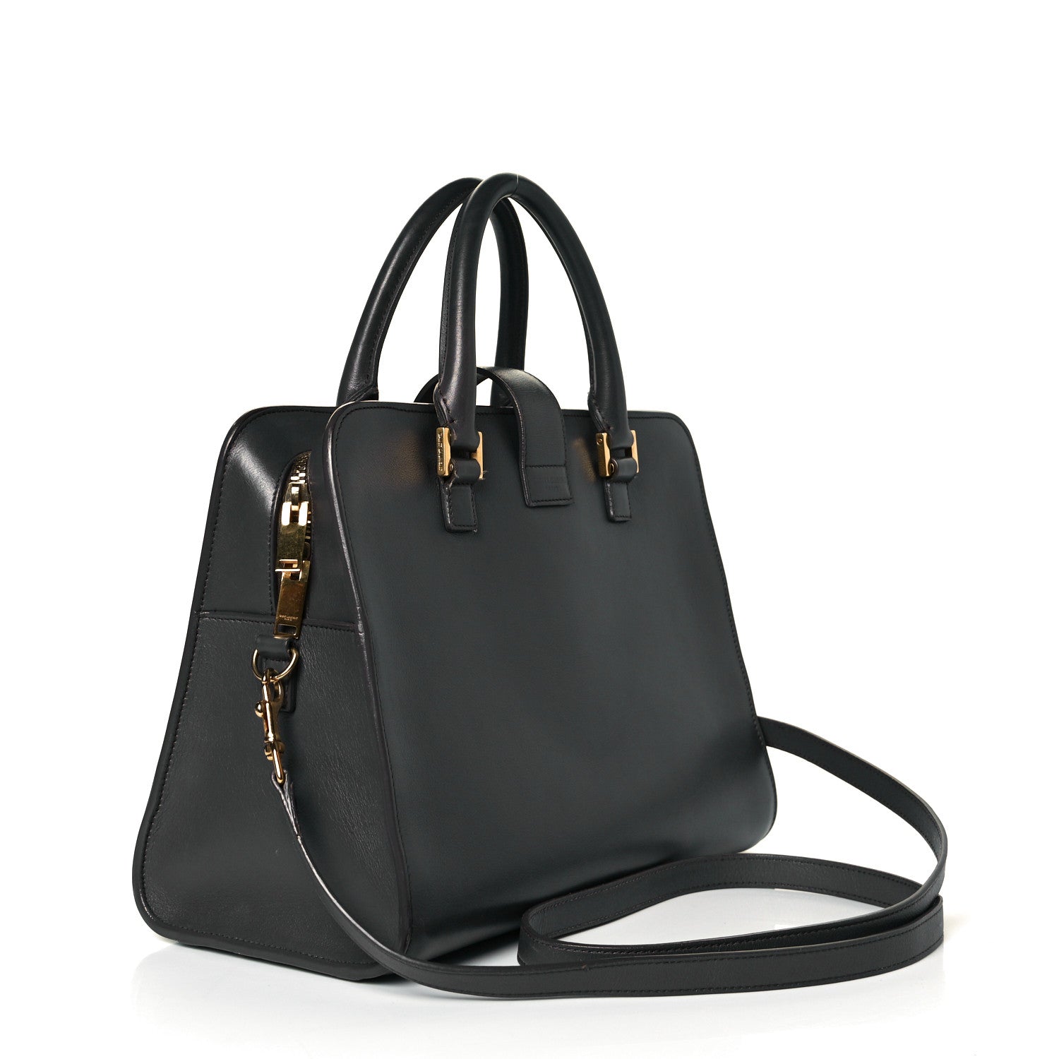 Saint Laurent Calfskin Small Monogram Cabas Grey 3 of 8