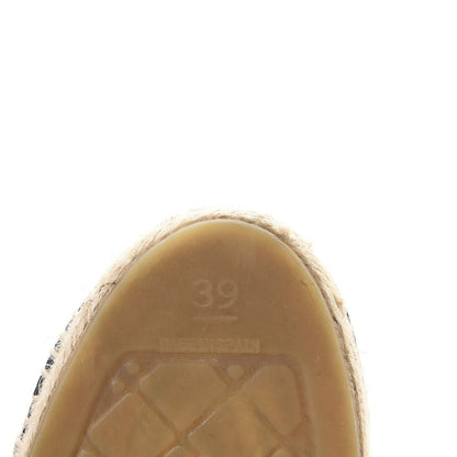 Chanel Lambskin CC Espadrilles 39 Black 8 of 10