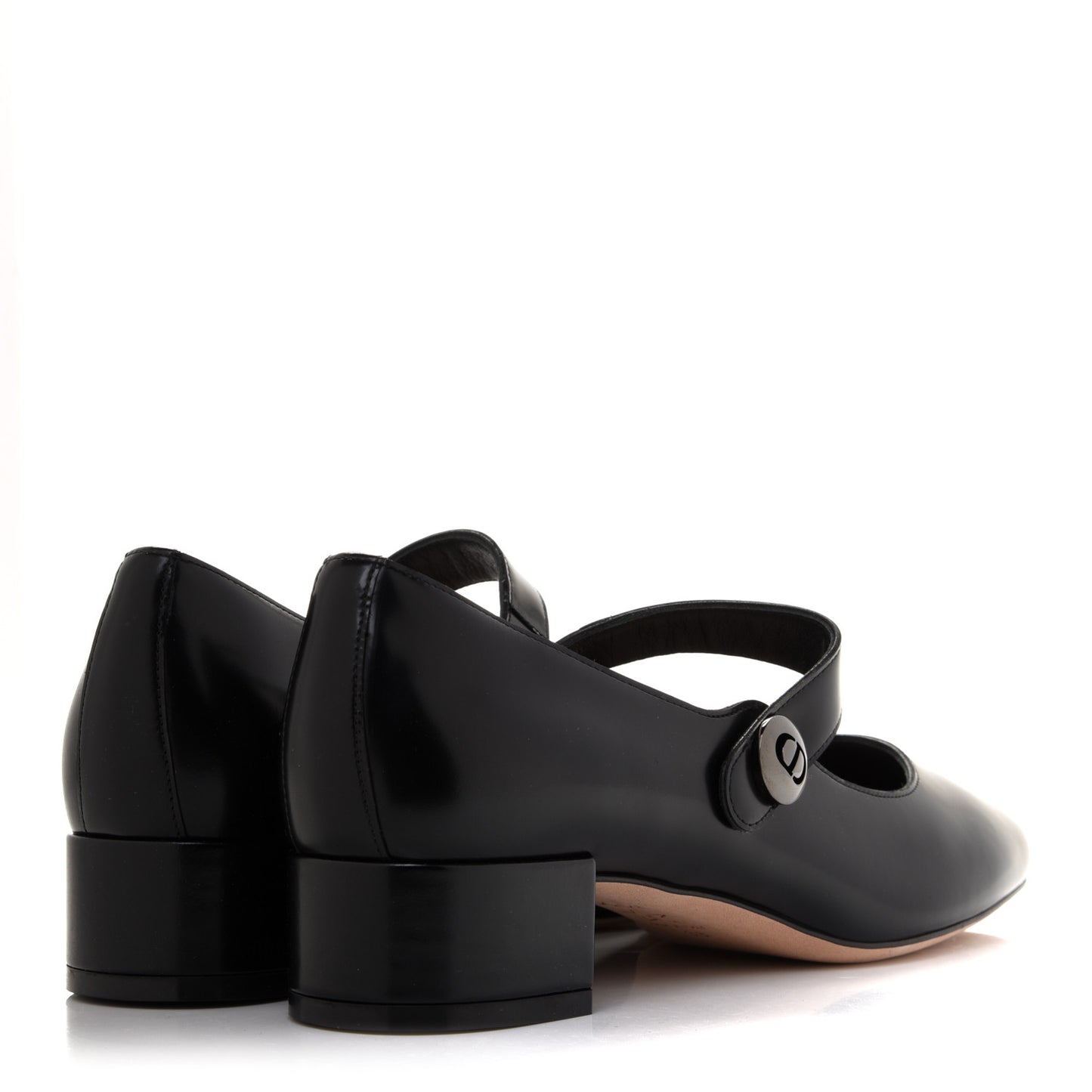Brushed Calfskin Uniform 30mm Pumps 38 Black