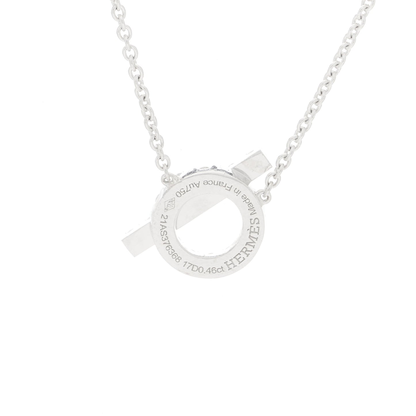 18K White Gold Diamond Finesse Pendant Necklace