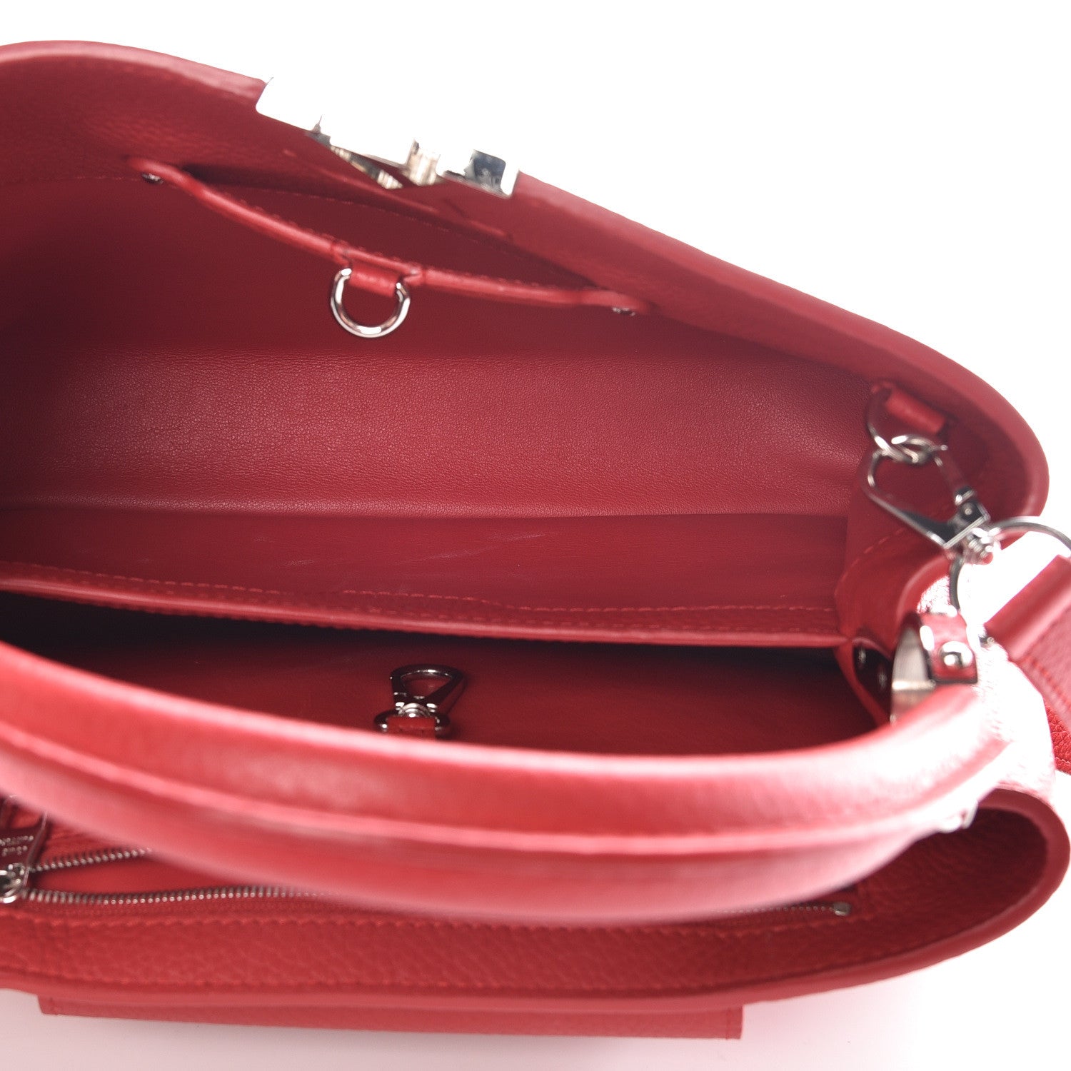 Louis Vuitton Taurillon Capucines PM Rubis 5 of 21