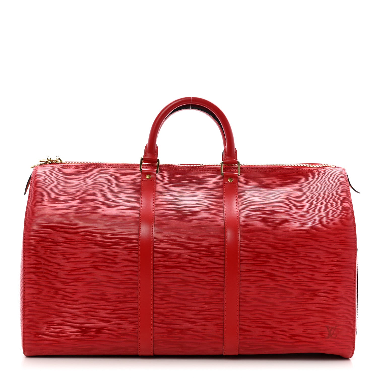Louis Vuitton Epi Keepall 50 Castillan Red 1 of 12