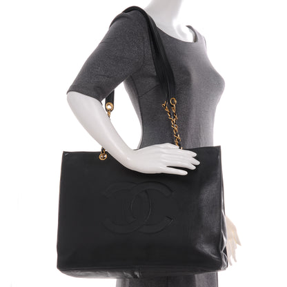 Chanel Lambskin Jumbo CC Shoulder Bag Black 2 of 8