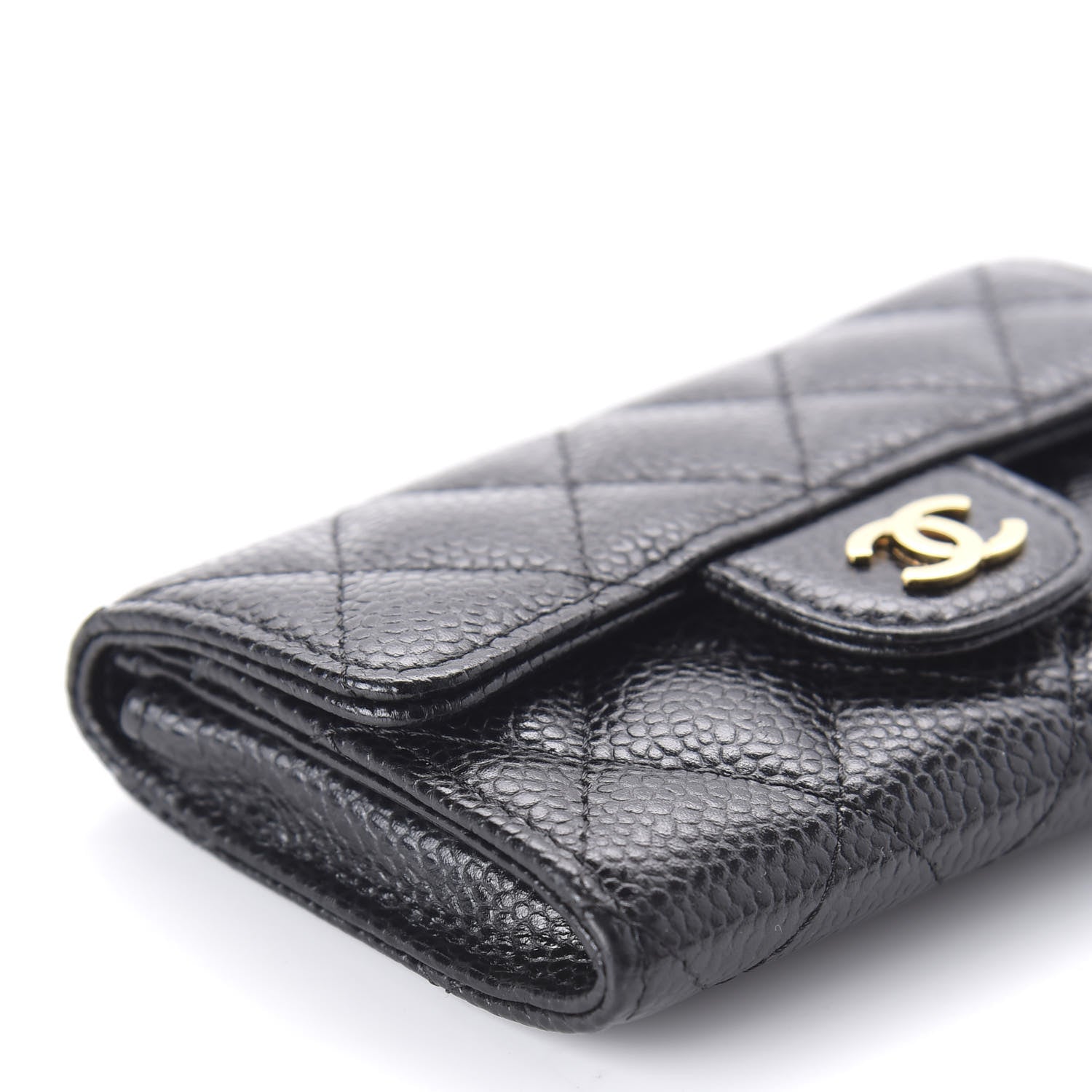 Chanel Caviar Quilted Flap Card Holder Black 6 of 12