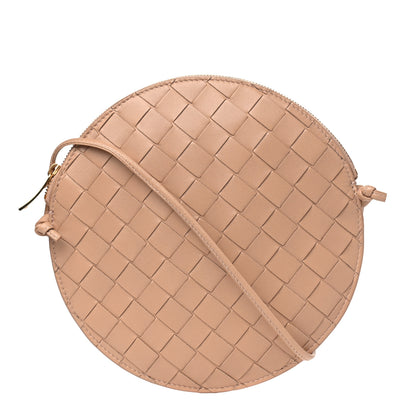 Bottega Veneta Nappa Intrecciato Round Crossbody Cipria 1 of 5