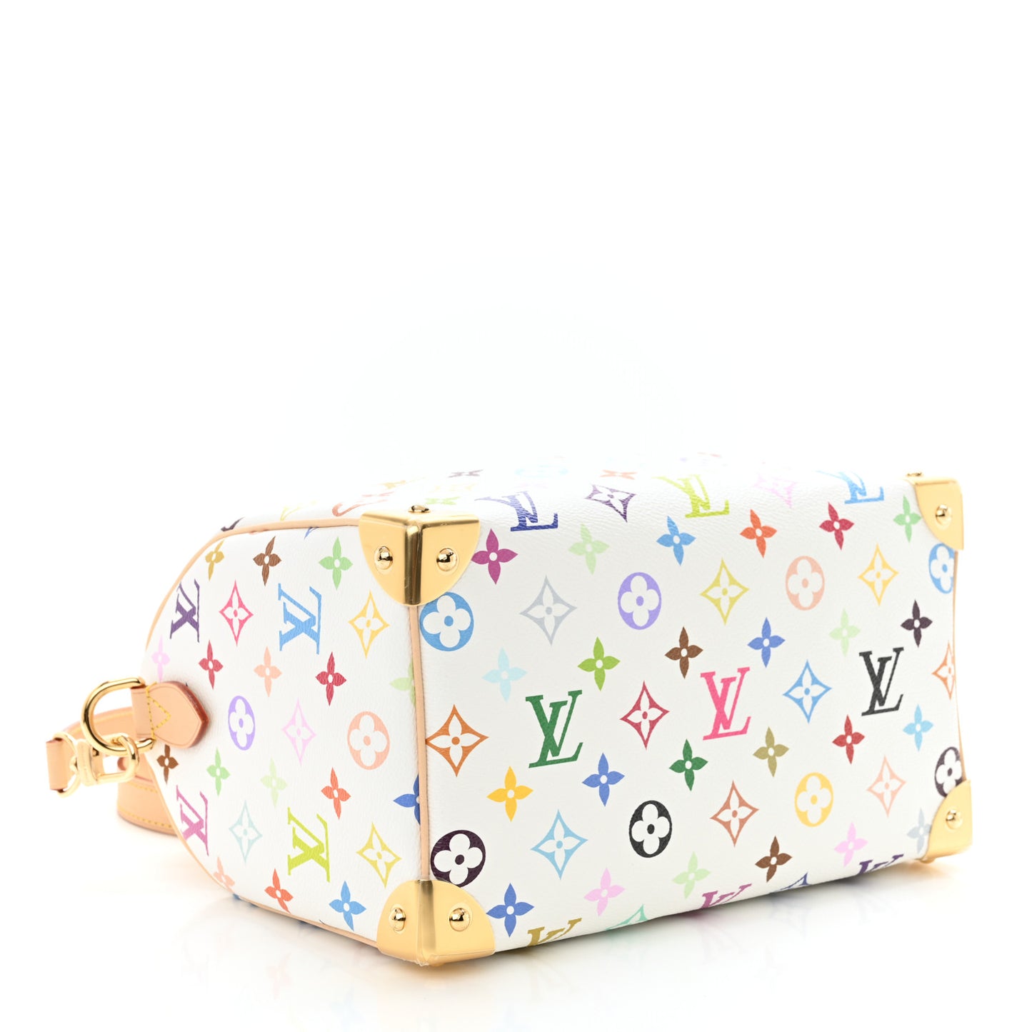 LV X TM Monogram Multicolor Speedy Bandouliere 25 White