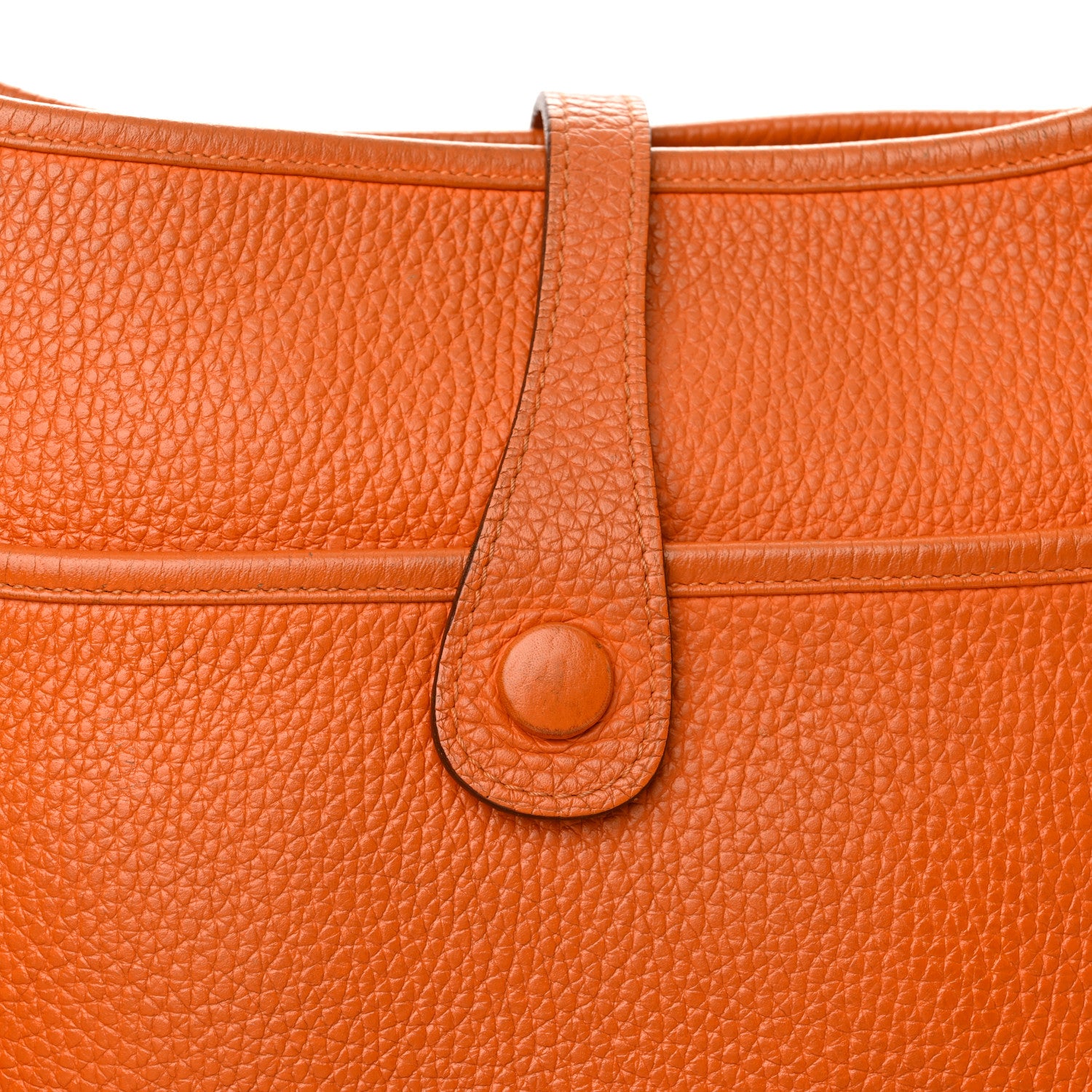 Hermes Taurillon Clemence Evelyne III PM Orange 13 of 16