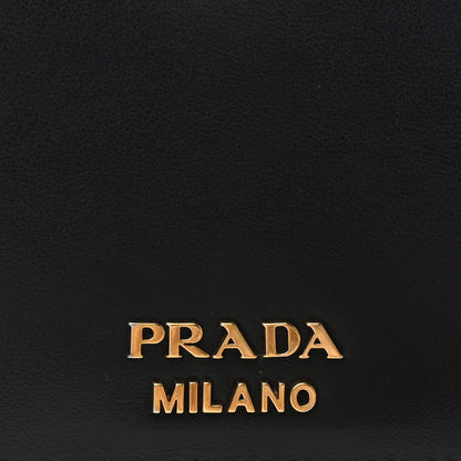 Prada City Calfskin Saffiano Cahier Pochette Black 6 of 9