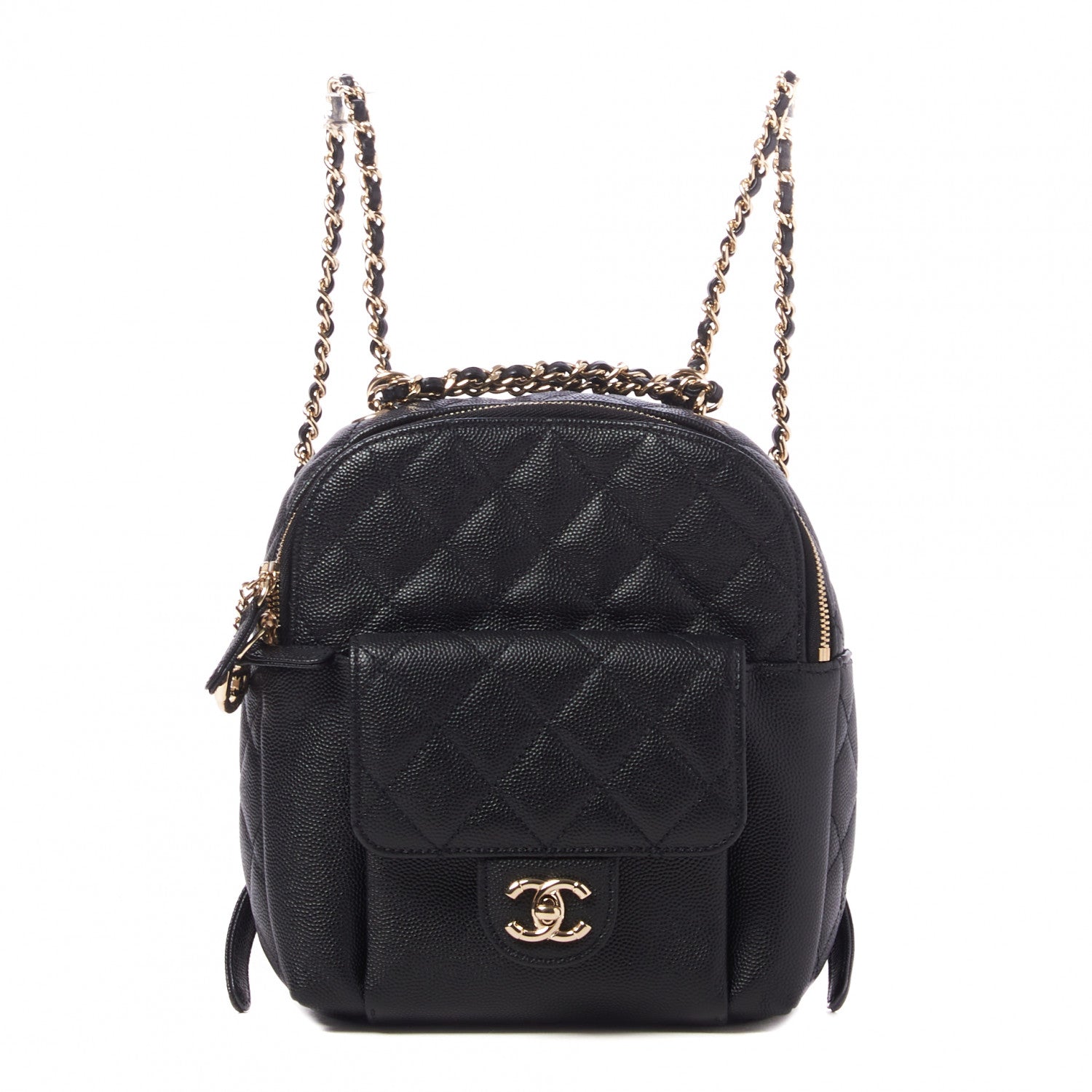 Chanel Caviar Quilted Small CC Day Backpack Black 1 of 9