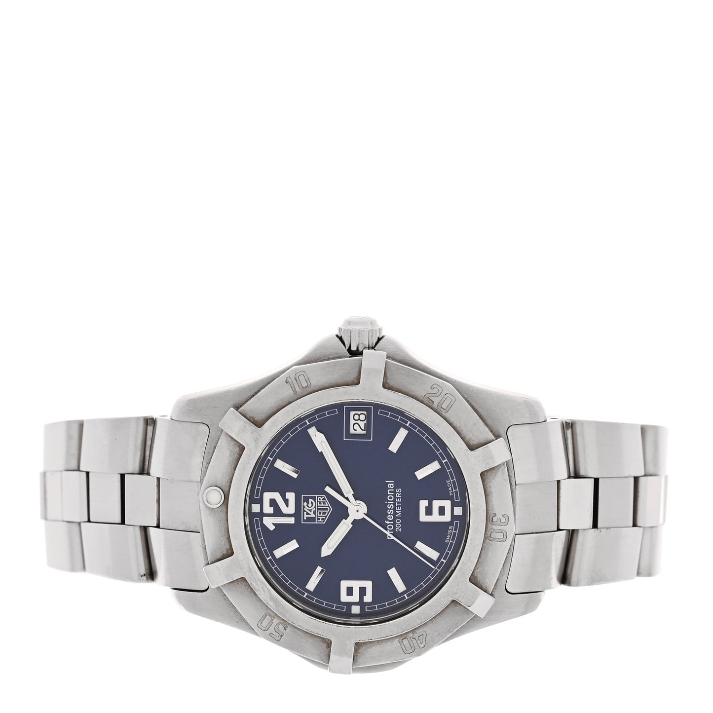 Stainless Steel 37mm Professional 2000 Quartz Watch Blue WN1112