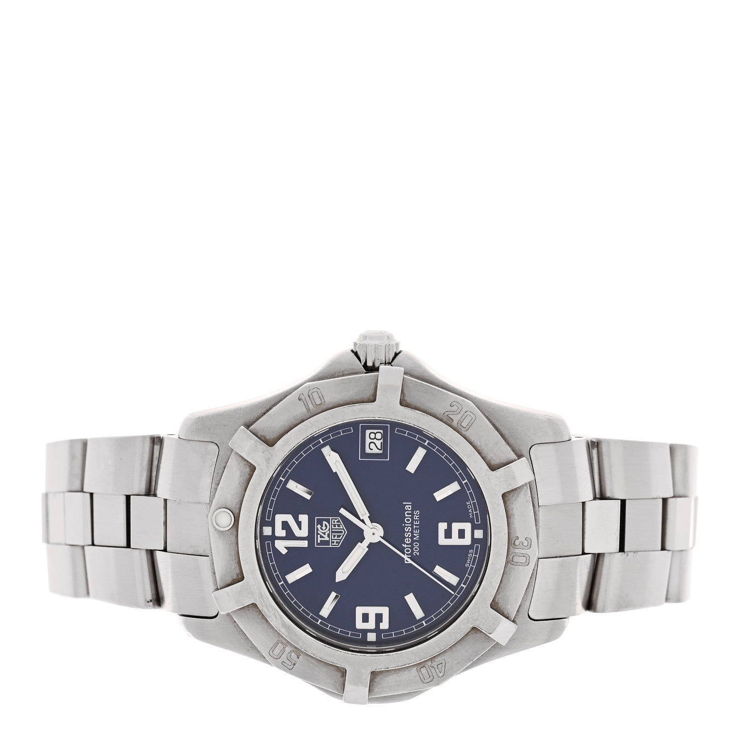 Tag Heuer Stainless Steel 37mm Professional 2000 Quartz Watch Blue WN1112 2 of 4