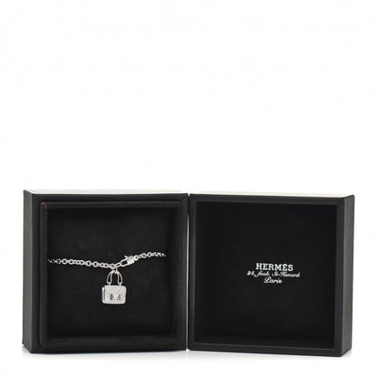 Hermes 18K White Gold Diamond Constance Amulettes Bracelet ST 5 of 5