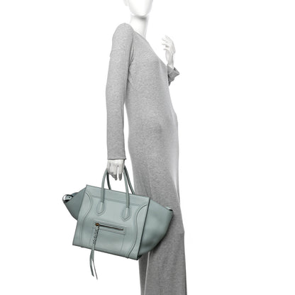 Celine Supple Calfskin Medium Phantom Luggage Glacier 2 of 11