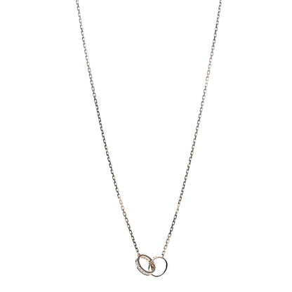 Cartier 18K Yellow Gold Diamond Interlocking LOVE Necklace 1 of 7