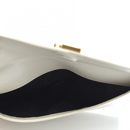 Saint Laurent Smooth Shiny Calfskin Uptown Pouch Crema Soft 5 of 9
