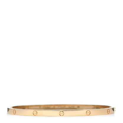 Cartier 18K Yellow Gold Small LOVE Bracelet 19 3 of 7