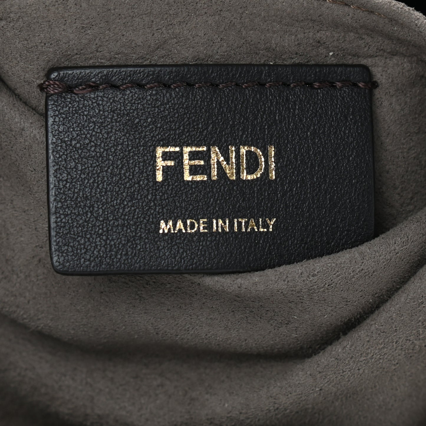 Vitello Grace F is Fendi Bi-Color FF 1974 Embossed Grande Mon Tresor Bucket Bag Maya Black Fragola