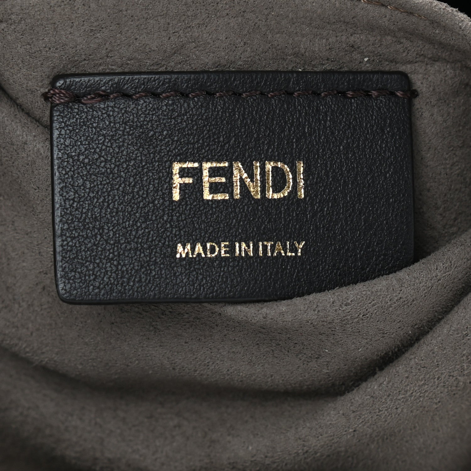 Fendi Vitello Grace F is Fendi Bi-Color FF 1974 Embossed Grande Mon Tresor Bucket Bag Maya Black Fragola 6 of 9