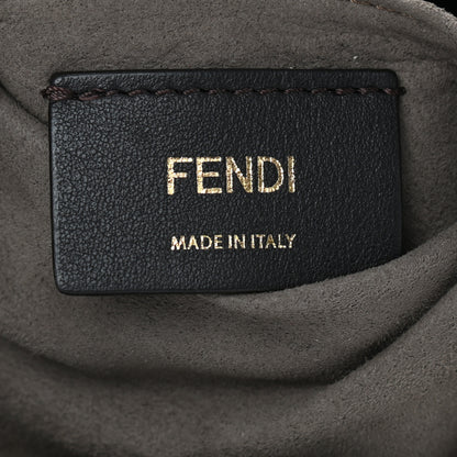 Fendi Vitello Grace F is Fendi Bi-Color FF 1974 Embossed Grande Mon Tresor Bucket Bag Maya Black Fragola 6 of 9