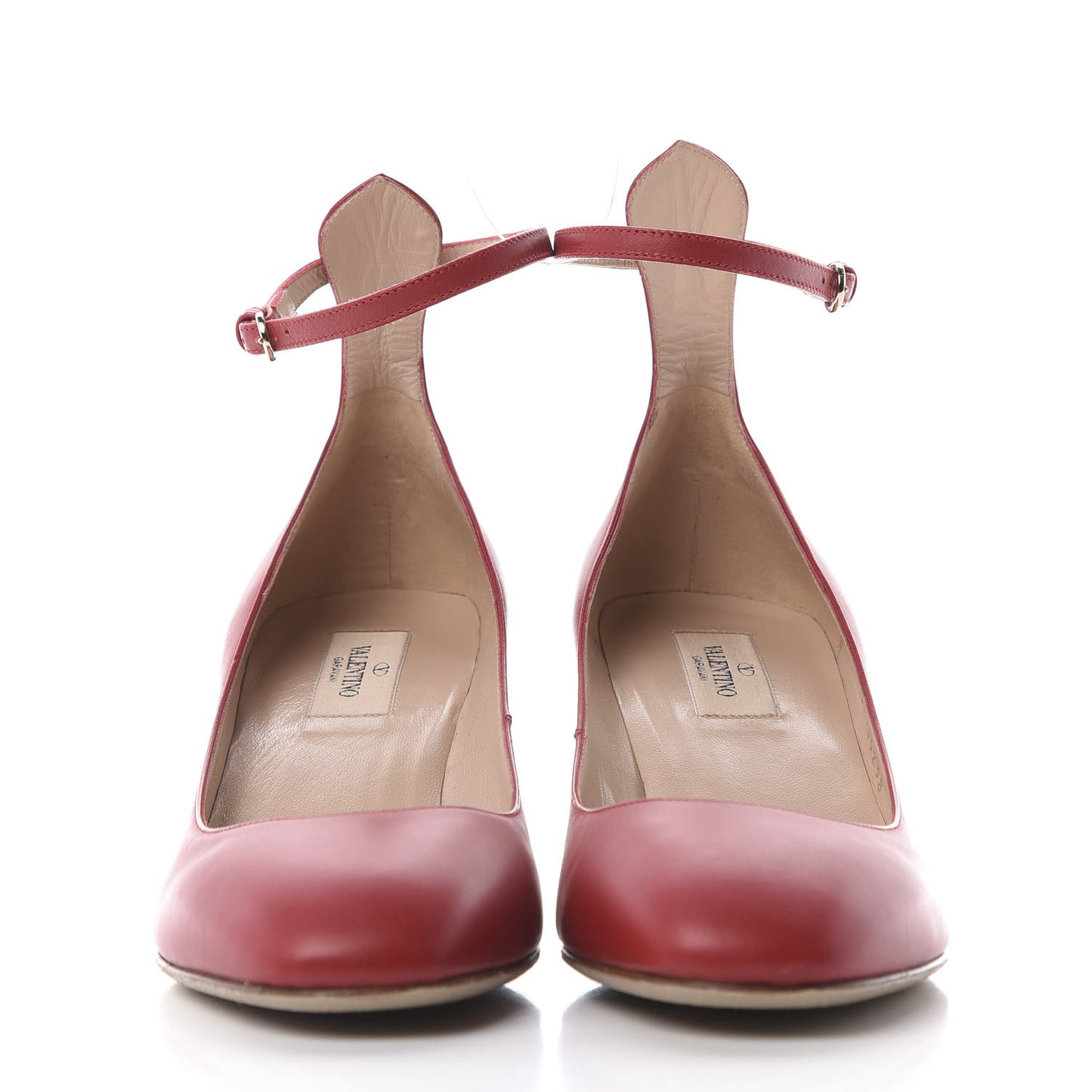 Calfskin Tan-Go Mary Jane 60mm Pumps 38 Red