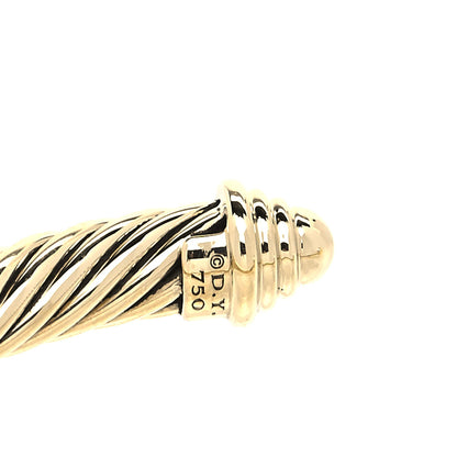 David Yurman 18K Yellow Gold 5mm Cable Classics Bracelet 4 of 4