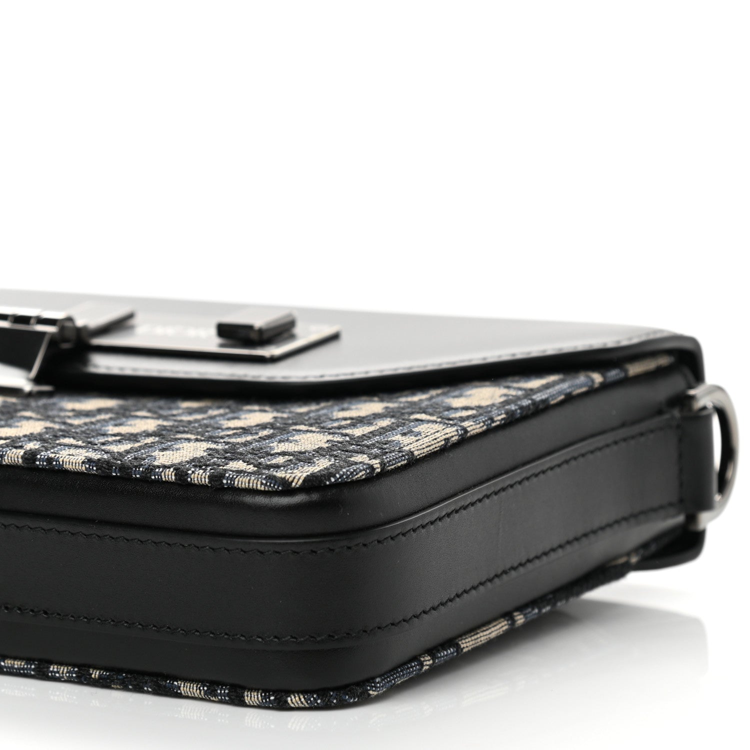 Christian Dior Oblique Smooth Calfskin Messenger Beige Black 9 of 9