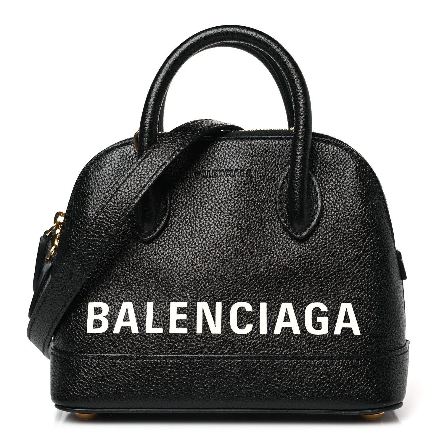Balenciaga Grained Calfskin XXS Ville Top Handle Bag Black 1 of 9