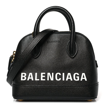 Balenciaga Grained Calfskin XXS Ville Top Handle Bag Black 1 of 9