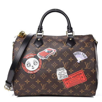 Louis Vuitton Monogram My World Tour Speedy Bandouliere 30 Black 1 of 10