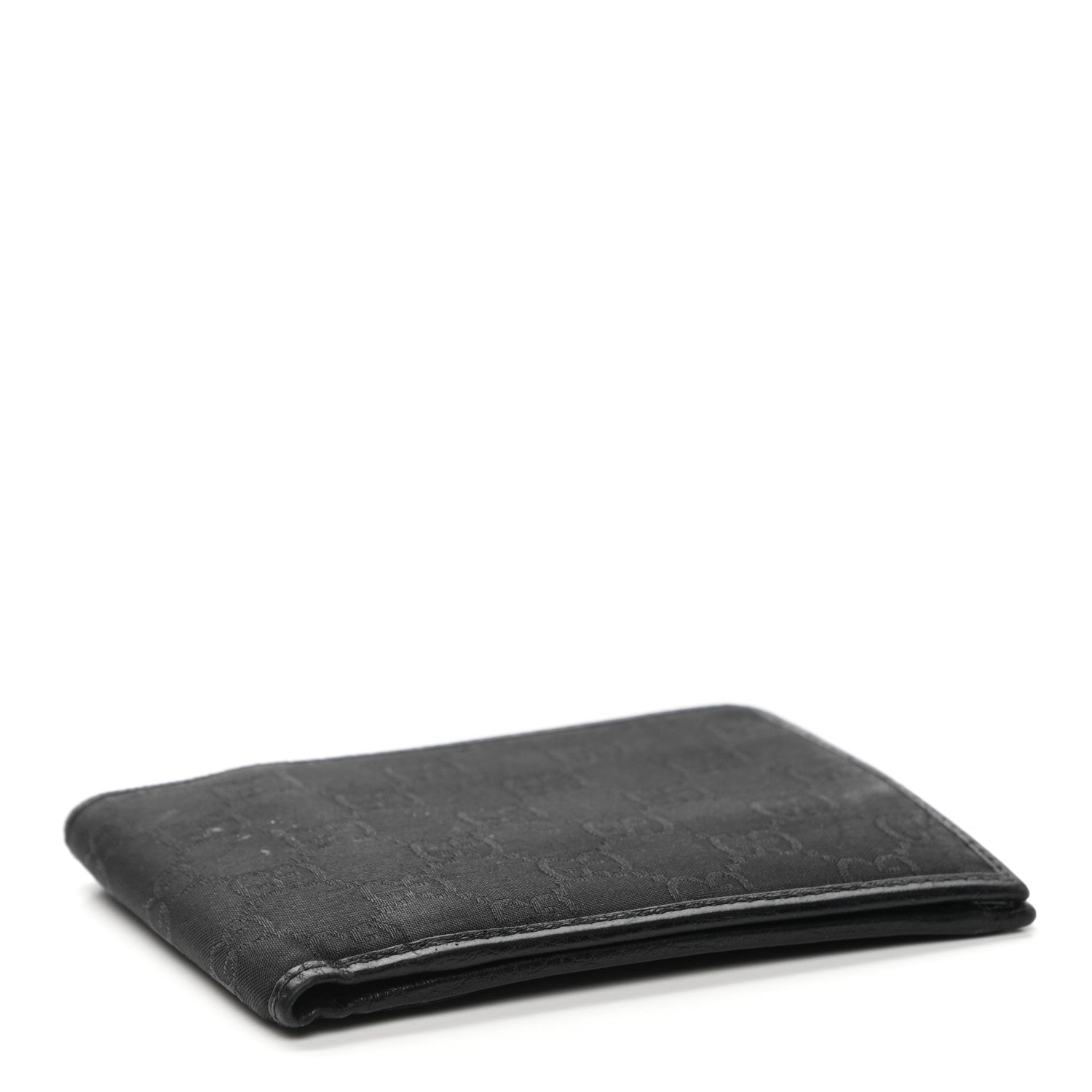 Gucci Nylon Monogram Bi-Fold Wallet Black 4 of 10