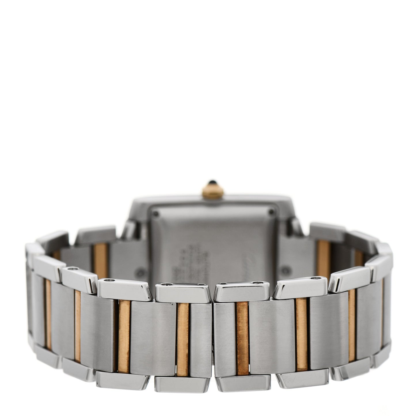 Stainless Steel 18K Yellow Gold 28mm Tank Francaise Automatic Watch
