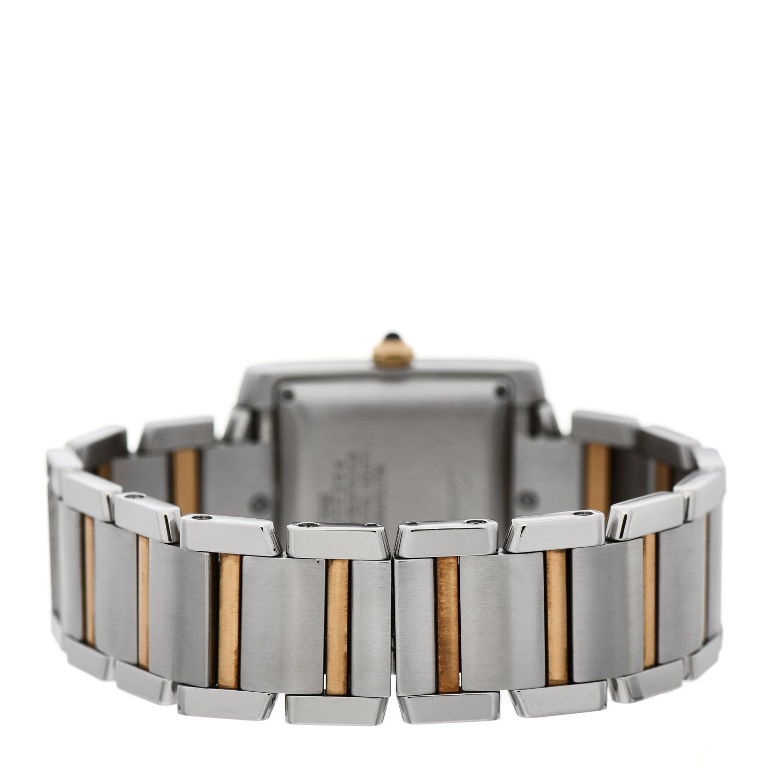 Cartier Stainless Steel 18K Yellow Gold 28mm Tank Francaise Automatic Watch 3 of 5