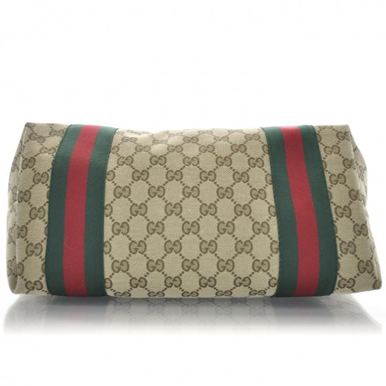Gucci Monogram Web Large Jolie Tote Brown 5 of 9